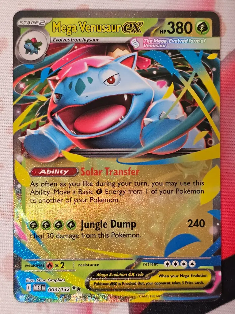 Mega Venusaur EX 003/132 - Double Rare Pokemon Mega Evolutions