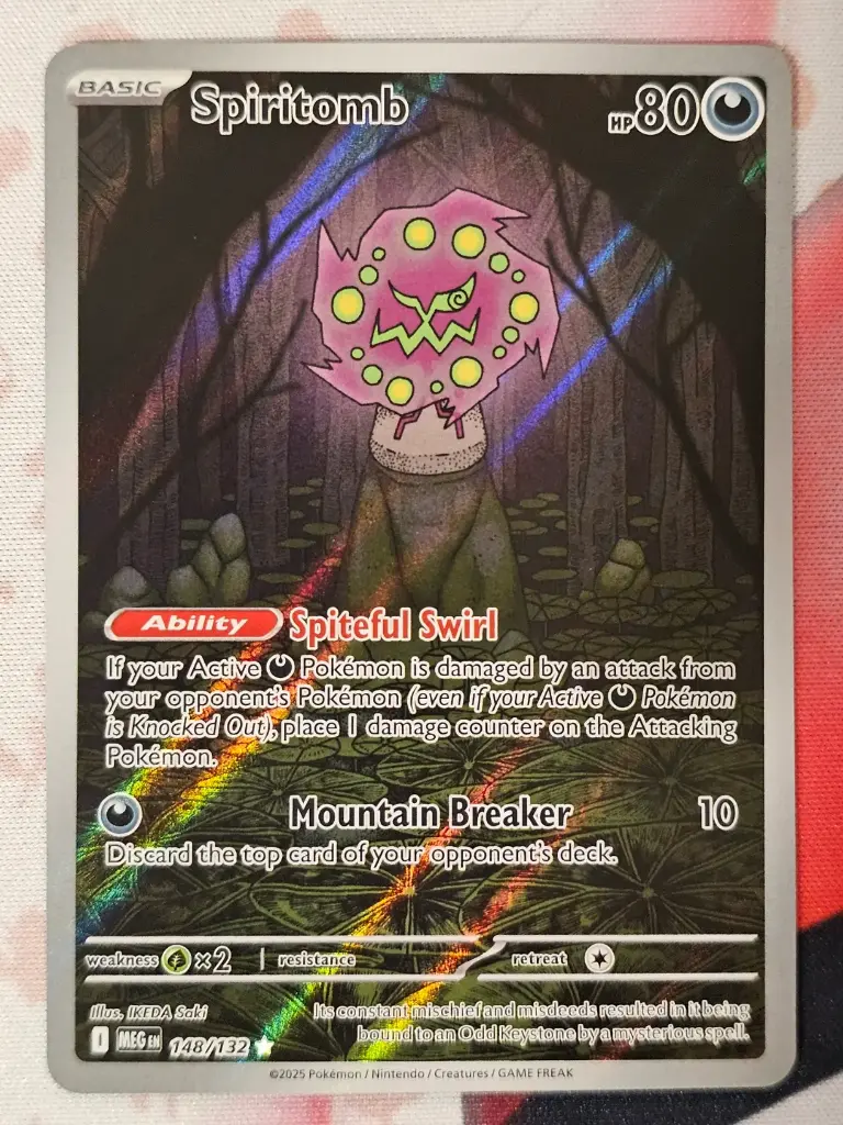 [PKMN-148/132-NM-EN] Spiritomb 148/132 - Illustration Rare Pokemon Mega Evolutions