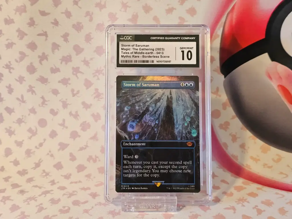 [MTG-SOSB-CGC10-EN] Storm of Saruman Borderless M 0413 - Magic The Gathering Tales of Middle Earth  CGC 10