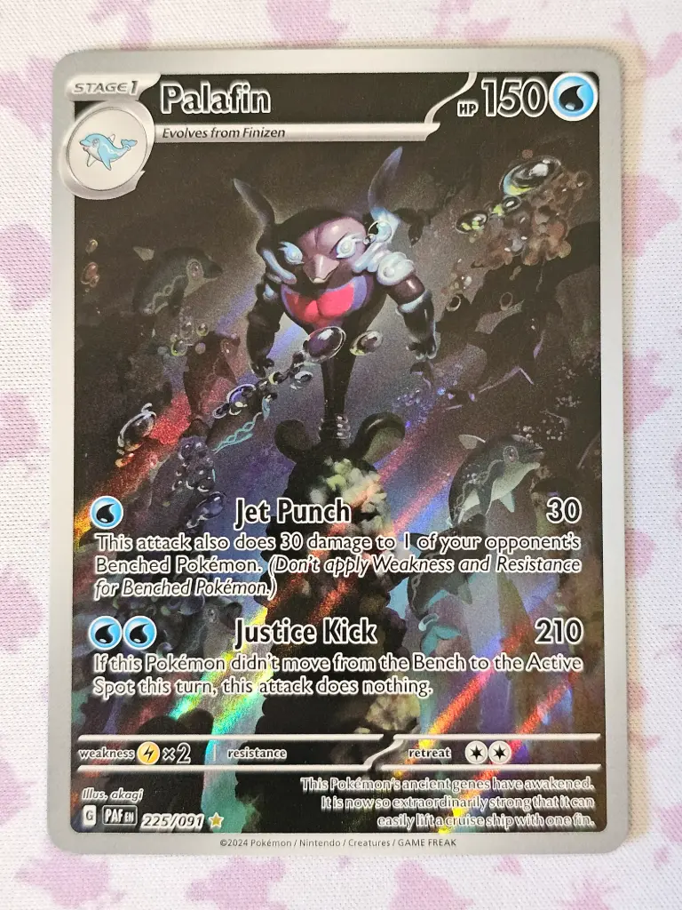 Palafin 225/091 - Illustration Rare Pokemon Paldean Fates