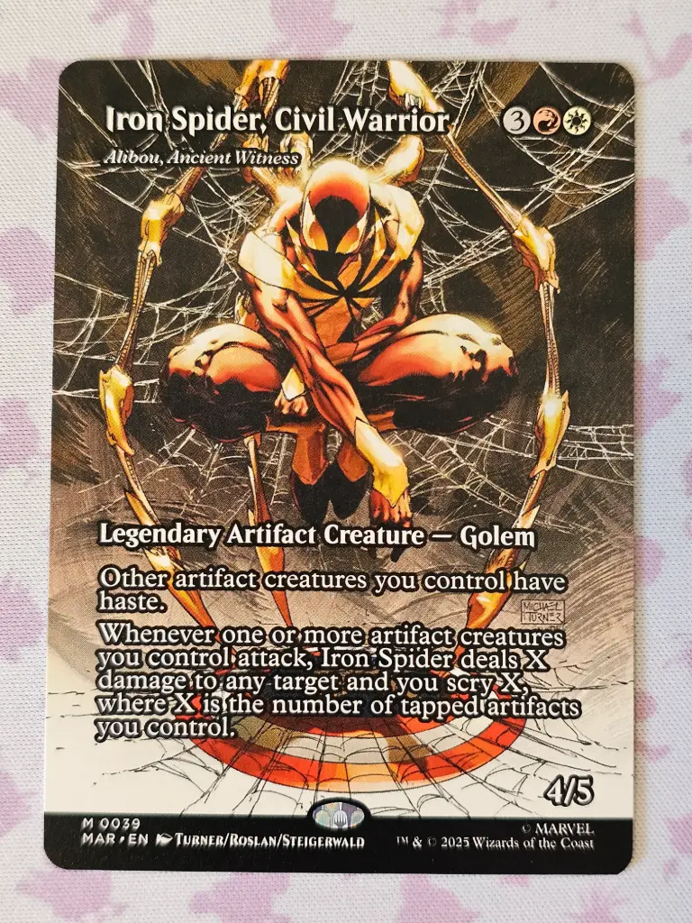 [MTG-ISCW39-NM-EN] Iron Spider, Civil Warrior #39 (Alibou, Ancient Witness) - Magic The Gathering Universes Beyond Spider-Man