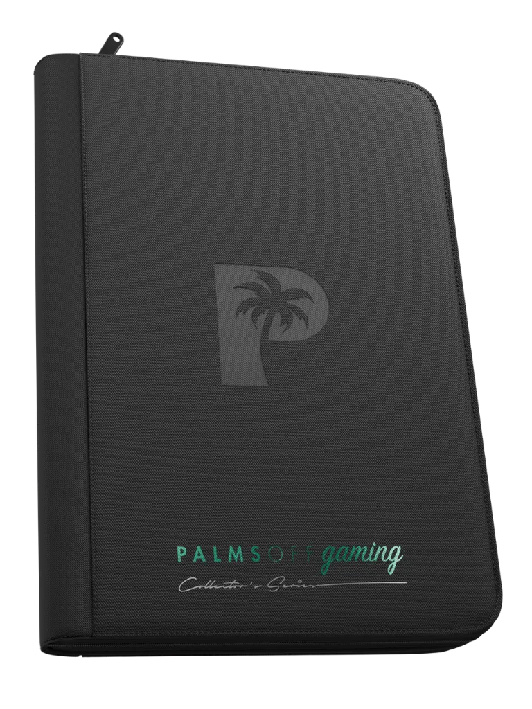 [POG-CS9B-BLACK] Palms Off Gaming - Collector's Series 9 Pocket Zip Binder (Assorted Colours) (Black)