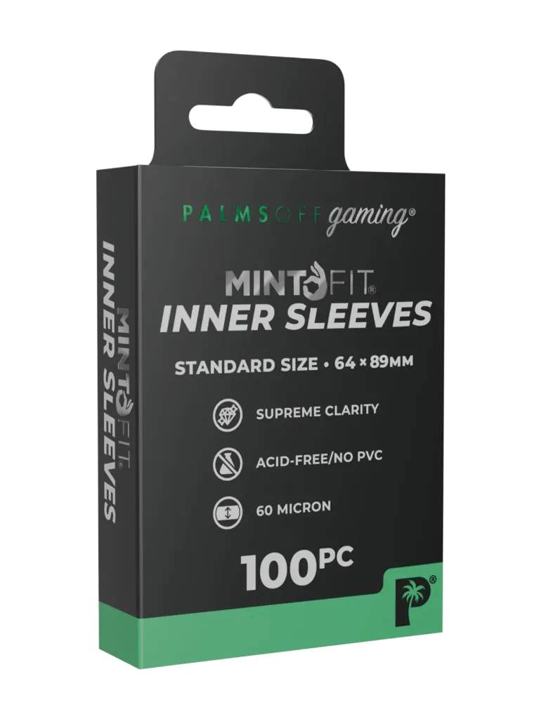[POG-MFIS-100PCS] Palms Off Gaming - MintFit Inner Sleeves - Standard Size - 100pc