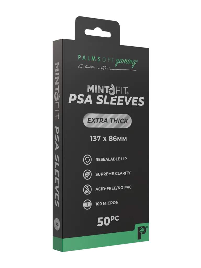 [POG-MPSAGCS-ET-50PCS] Palms Off Gaming - MintFit PSA Graded Card Sleeves - Extra Thick 50pc