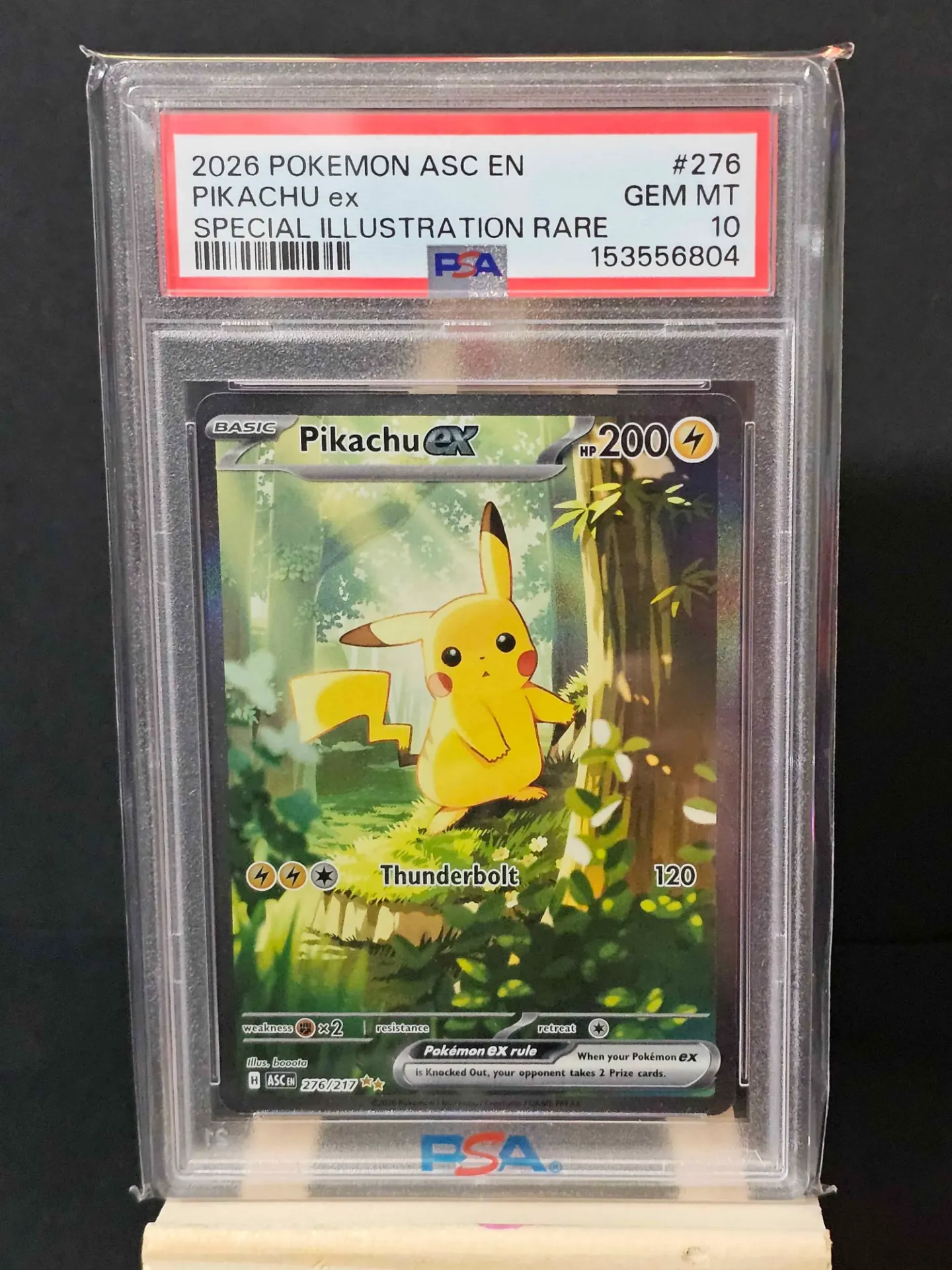 [PKMN-276/217-PSA10-EN] Pikachu EX 276/217 - Pokemon Ascended Heroes PSA 10
