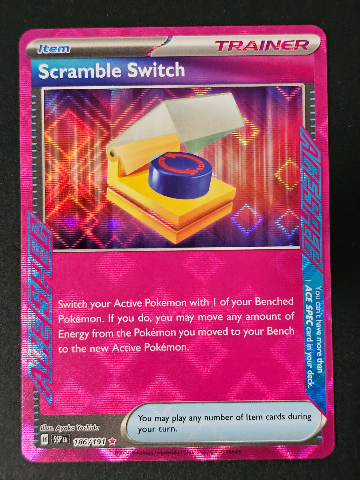 Scramble Switch 186/191 - Ace Spec Pokemon Surging Sparks