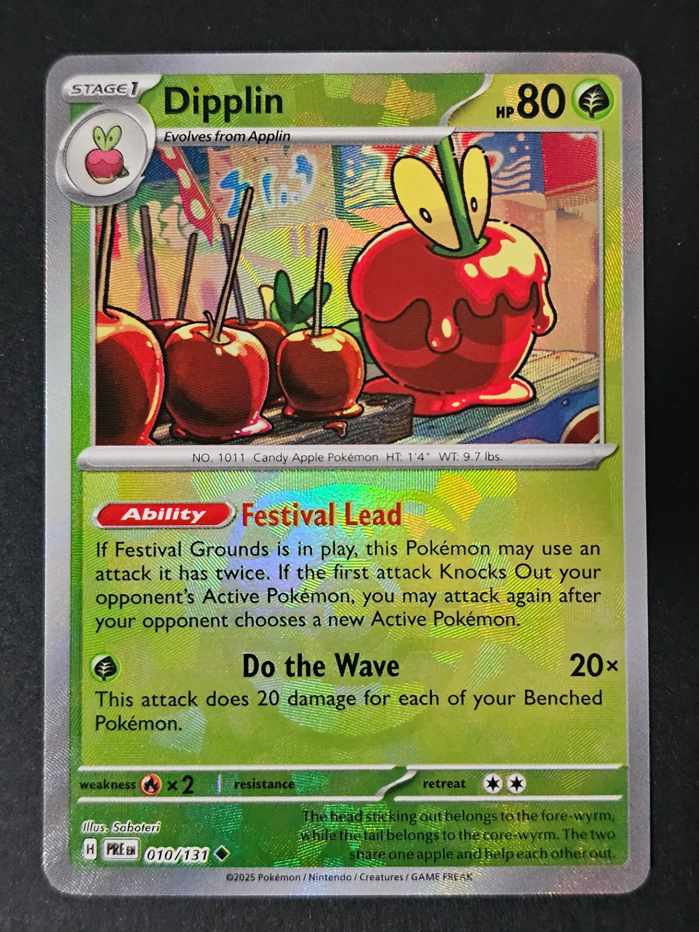 [PKMN-010/131-MB-NM-EN] Dipplin 010/131 - Master Ball Pokemon Prismatic Evolutions