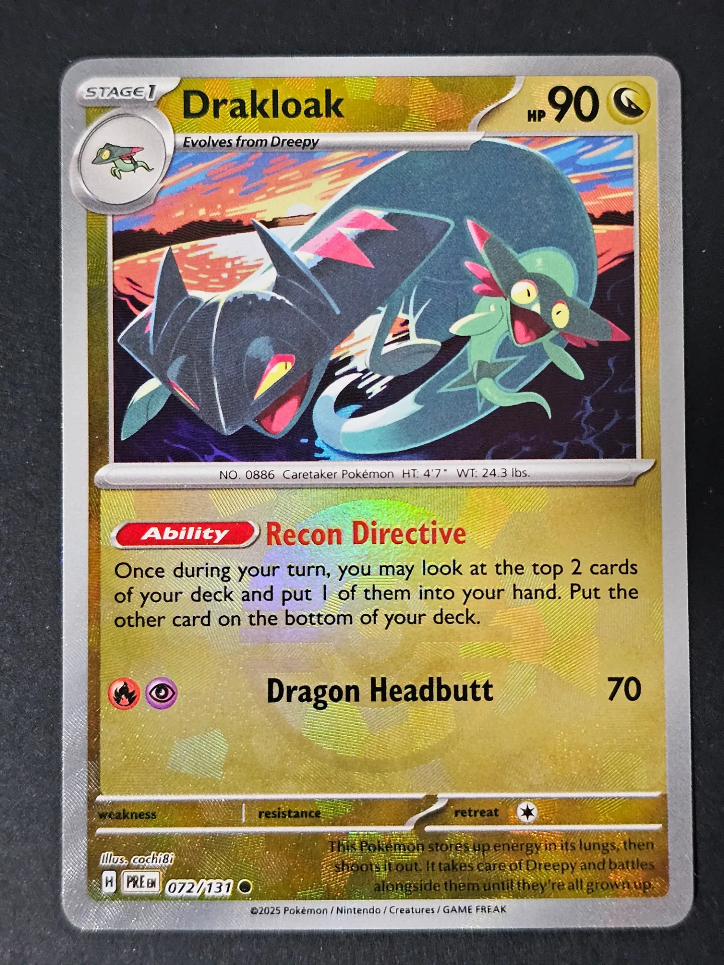 [PKMN-072/131-PB-NM-EN] Drakloak 072/131 - Poke Ball Pokemon Prismatic Evolutions