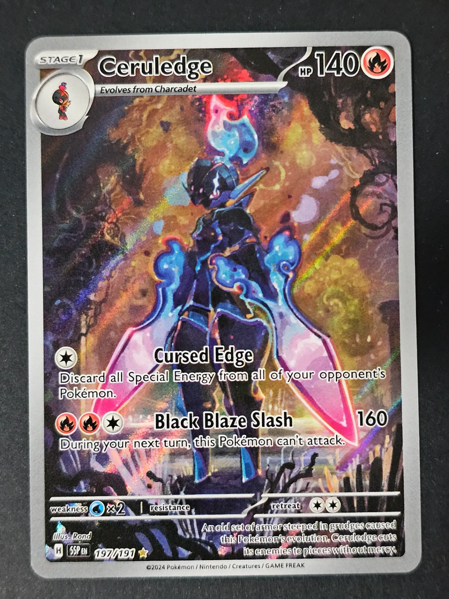 Ceruledge 197/191 - Illustration Rare Pokemon Surging Sparks