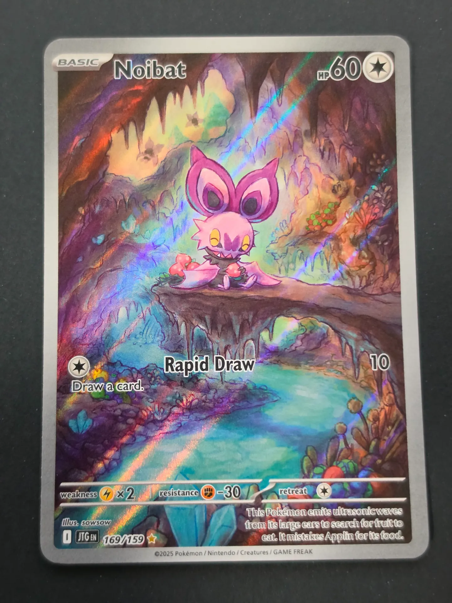 [PKMN-169/159-NM-EN] Noibat 169/159 - Illustration Rare Pokemon Journey Together