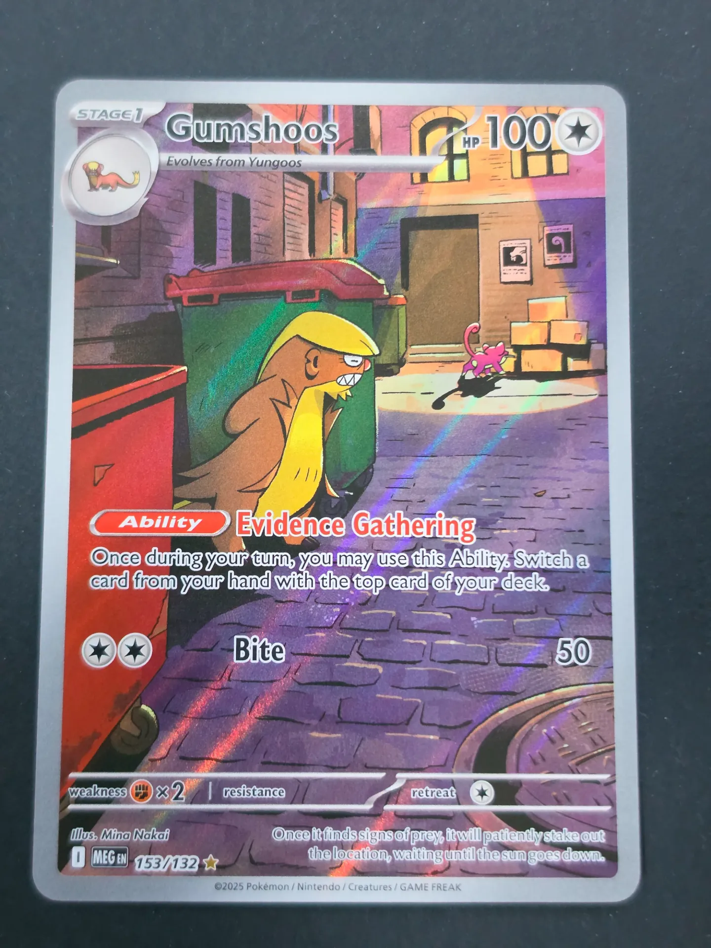 Gumshoos 153/132 - Illustration Rare Pokemon Mega Evolutions