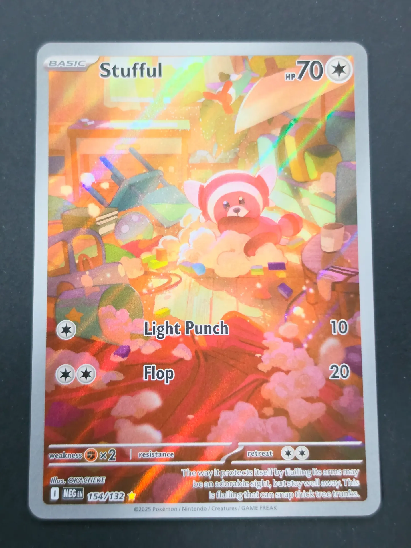 [PKMN-154/132-NM-EN] Stufful 154/132 - Illustration Rare Pokemon Mega Evolutions