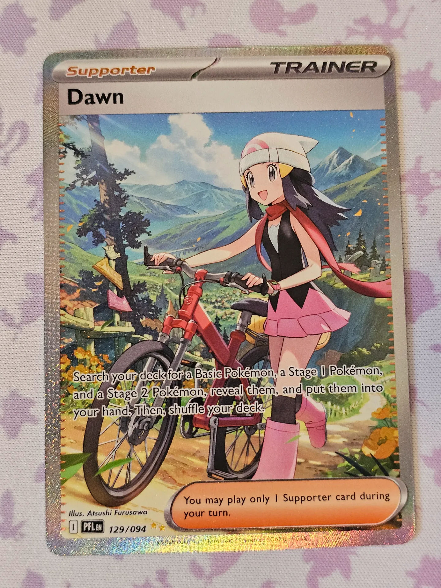 Dawn 129/094 - Secret Illustration Rare Pokemon Phantasmal Flames