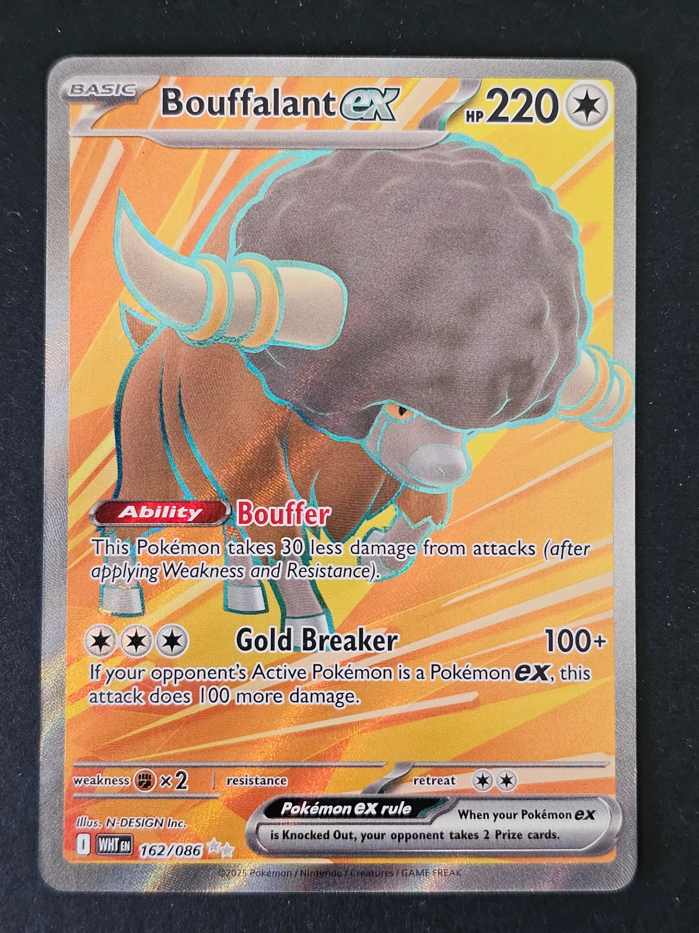 Bouffalant EX 162/086 - Ultra Rare Pokemon White Flare