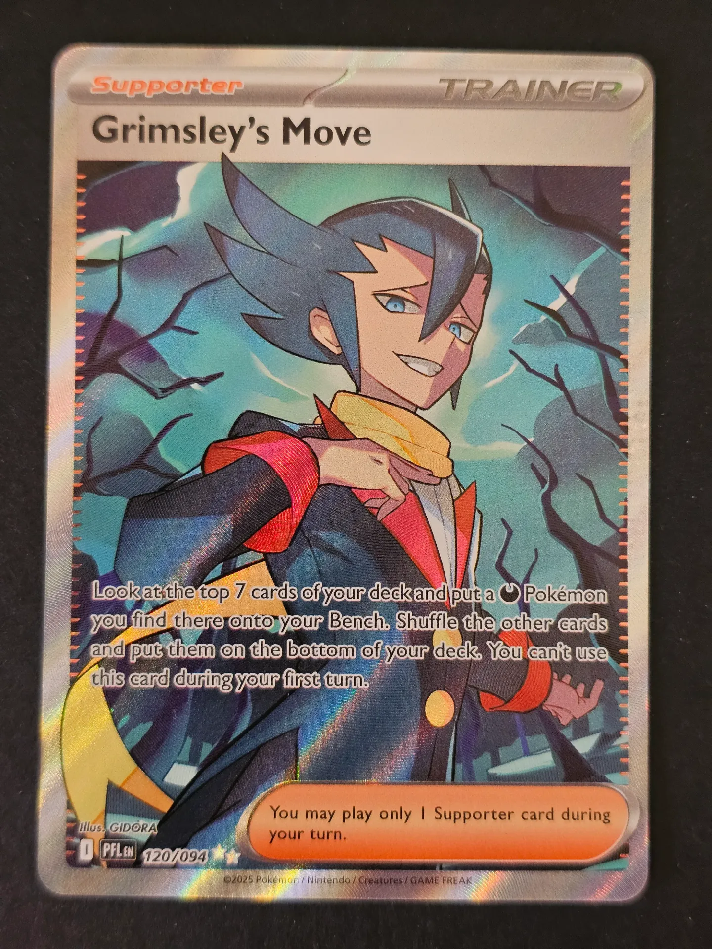[PKMN-120/094-NM-EN] Grimsley's Move 120/094 - Ultra Rare Pokemon Phantasmal Flames