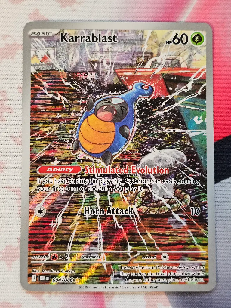 [PKMN-94/86-NM-EN] Karrablast 94/86 - Illustration Rare Pokemon Black Bolt