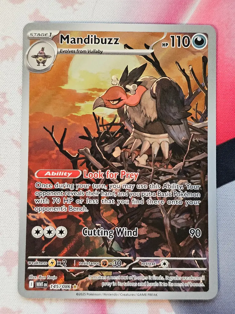 [PKMN-145/86-NM-EN] Mandibuzz 145/86 - Illustration Rare Pokemon White Flare