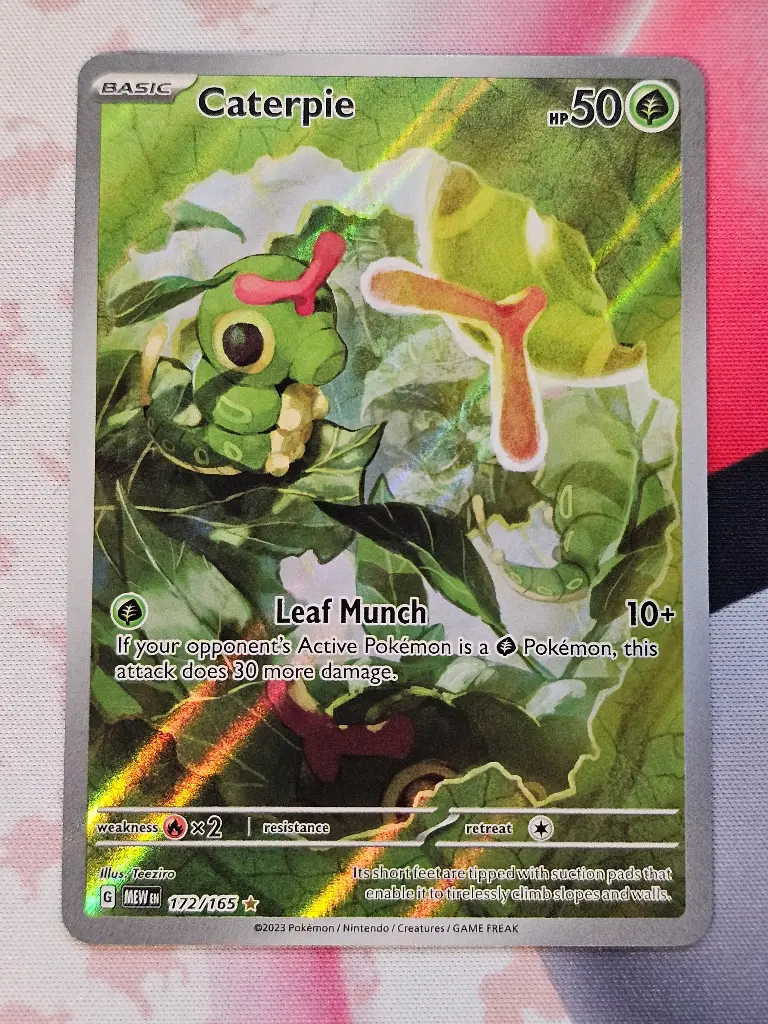 [PKMN-172/165-NM-EN] Caterpie 172/165 - Illustration Rare Pokemon 151
