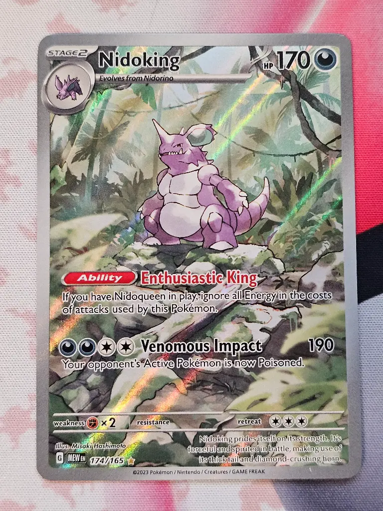 [PKMN-174/165-NM-EN] Nidoking 174/165 - Illustration Rare Pokemon 151
