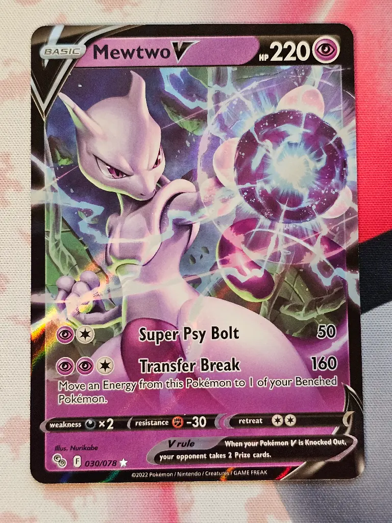 [PKMN-30/78-NM-EN] Mewtwo V 30/78 - Ultra Rare Pokemon Go